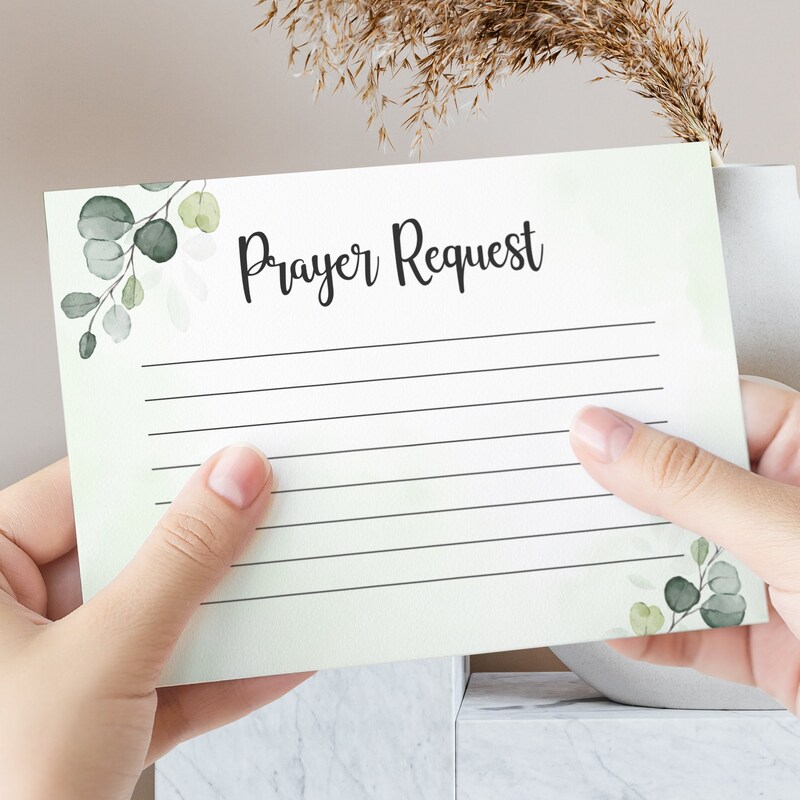 Prayer Request Cards Etsy