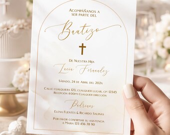 Mi bautizo invitation, bohemian christening invitations, bautizo invitations spanish, invitación bautizo, boho baptism invitation in spanish