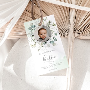Mi bautizo thank you tags spanish, gracias tags bautizo en espanol gift tag, baptism favor tag in spanish, etiquetas para bautizo -C113