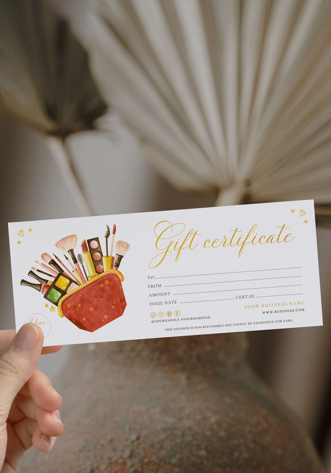 Beauty Gift Certificate Gift Certificate, Woman Gift Certificate