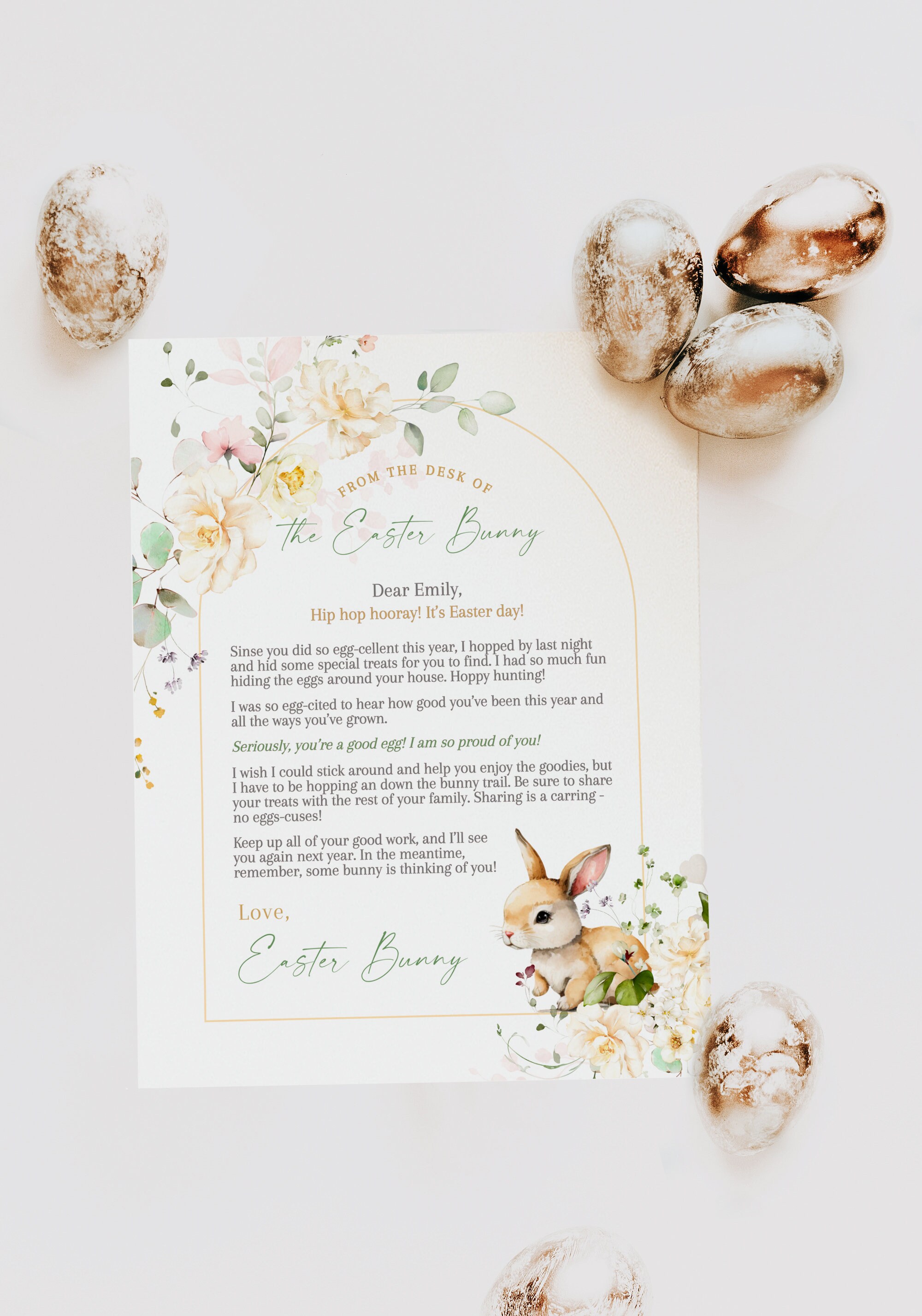 Printable Official Letter From the Desk of the Easter Bunny ...