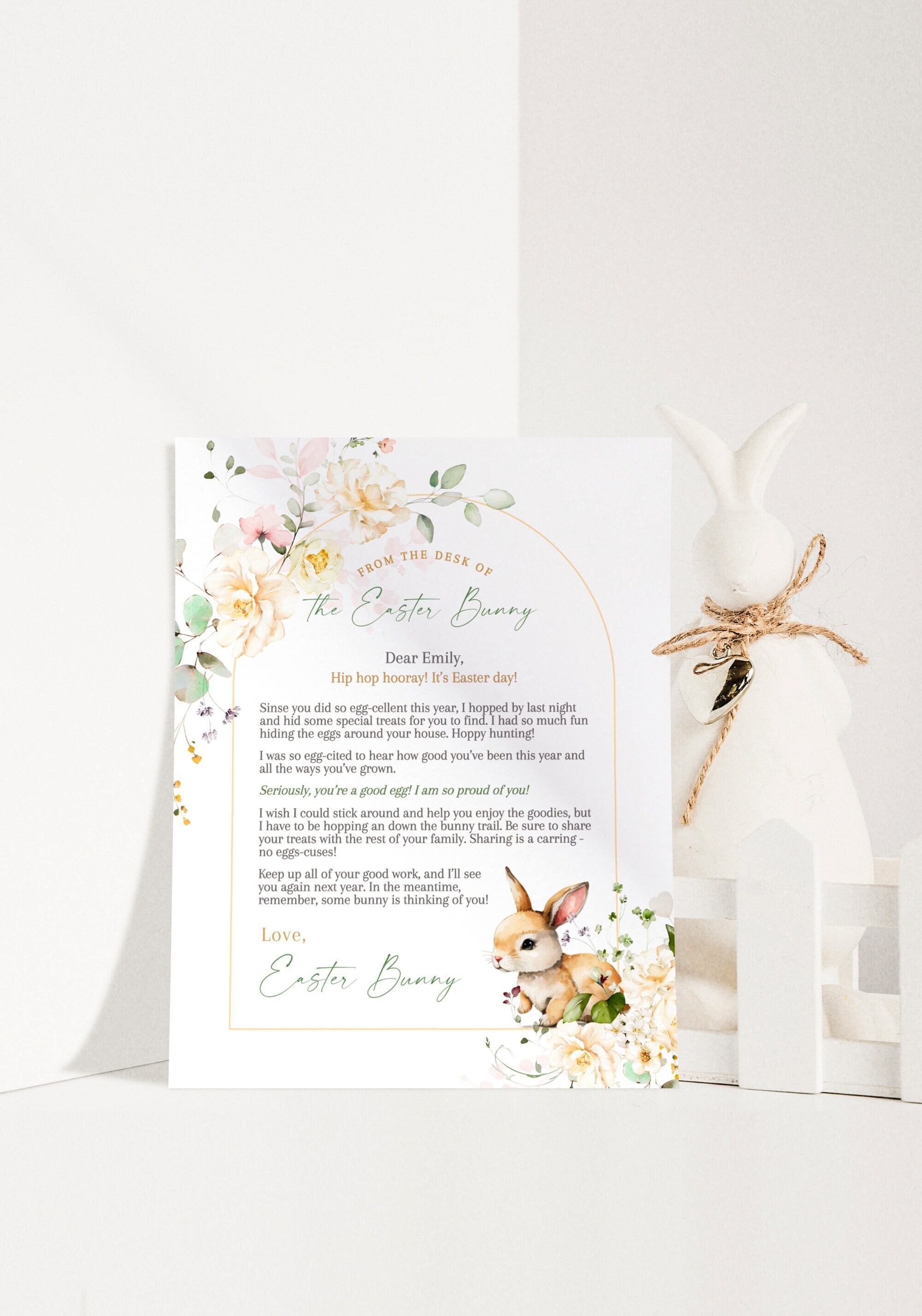 Printable Official Letter From the Desk of the Easter Bunny ...