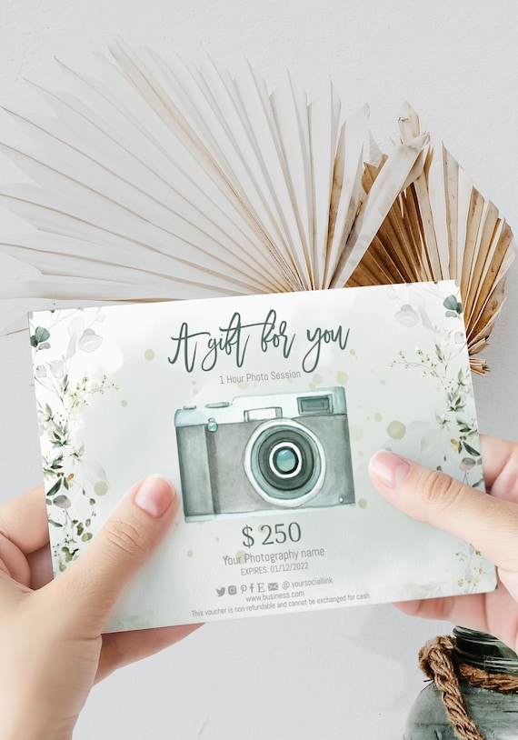 Photography Gift Certificate Template, a Gift for You Template