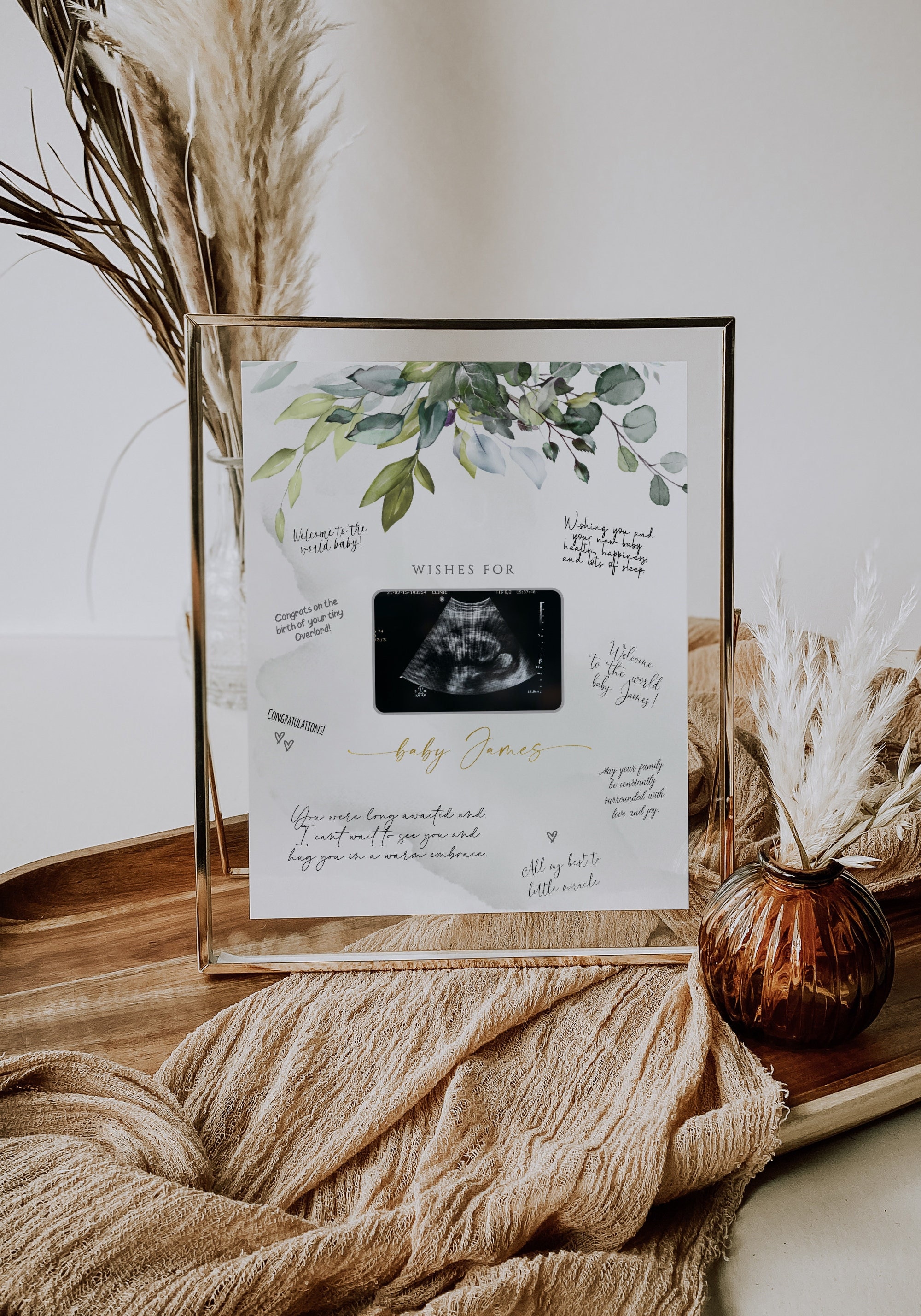Printable Sonogram Ultrasound Guestbook Sonogram Photo Sign - Etsy