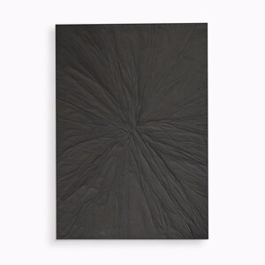 Abstract Textured Black Painting