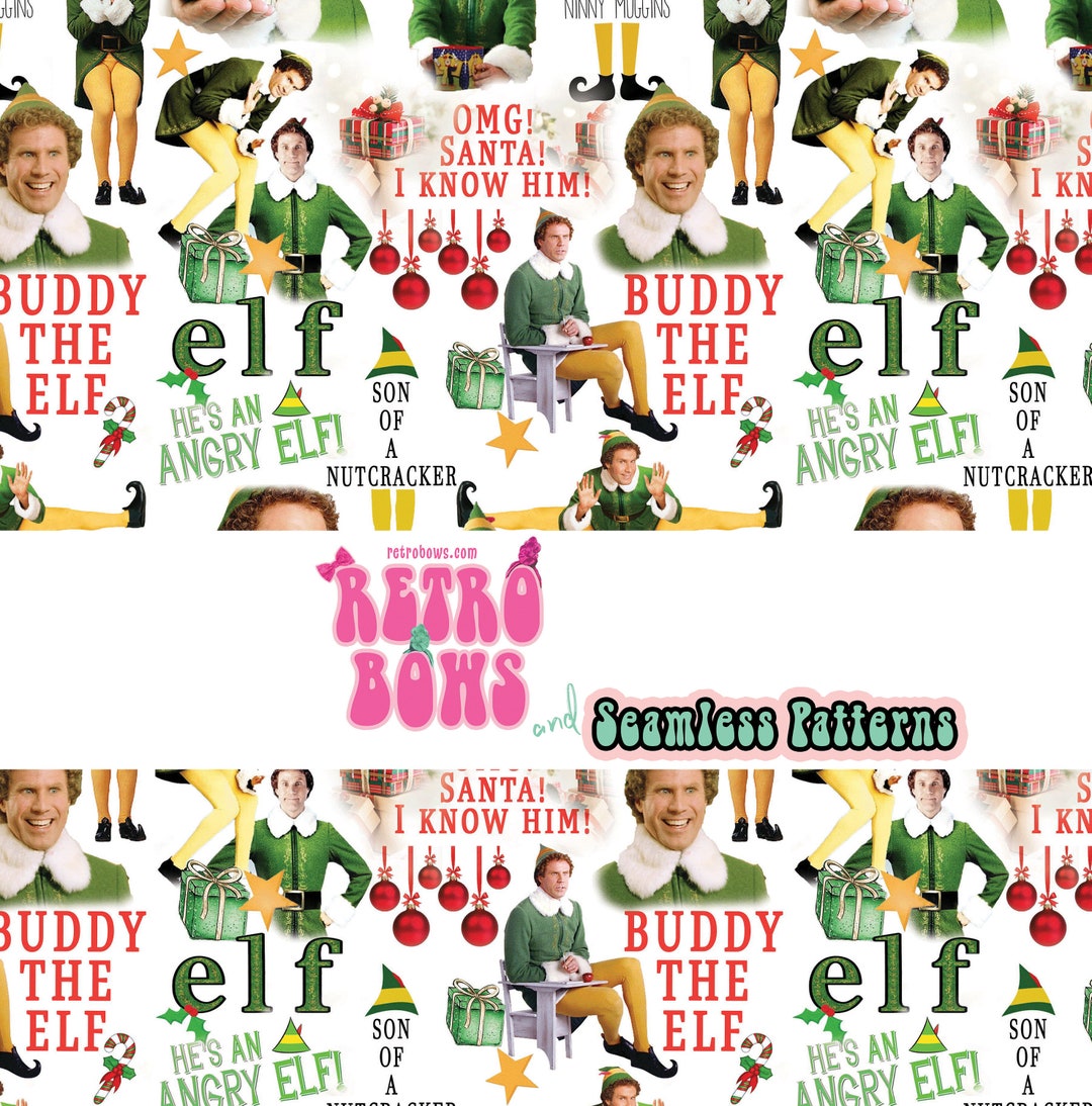 Buddy the Elf Pattern Seamless Digital Design - Etsy