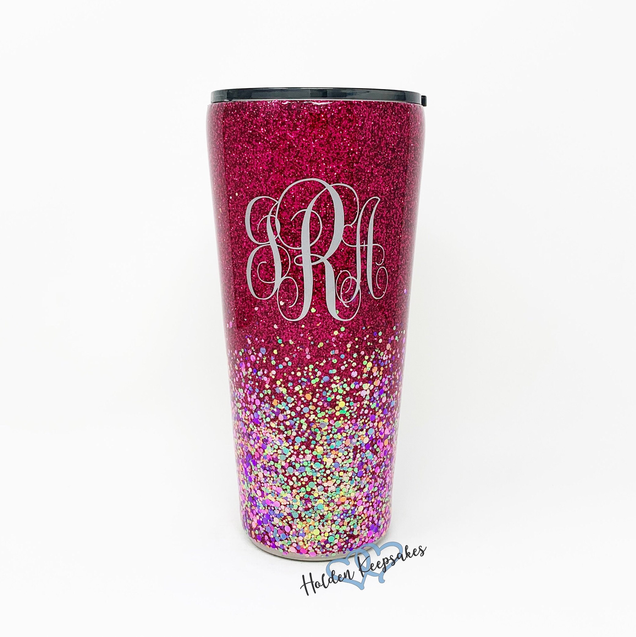 Confetti Tumbler Personalized Glitter Tumbler I Throw Etsy