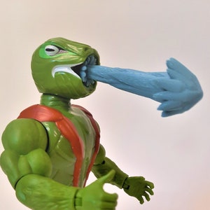Venom Spitting Effect for origins Kobra Khan (figure not included) / Masters of the Universe / MOTU / He-Man / Action figure / Origins