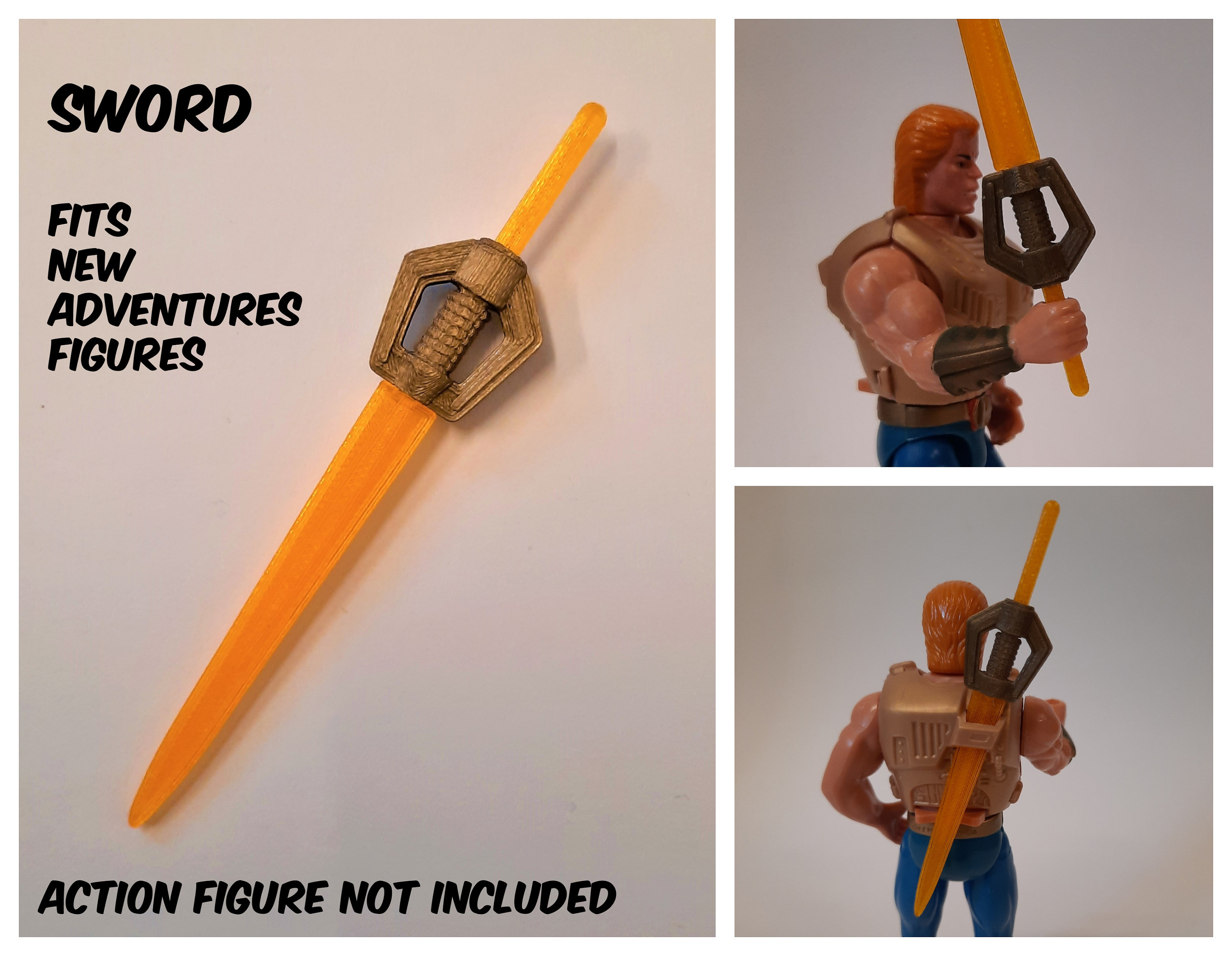 New Adventures Sword for He-man figure Not Included / - Etsy