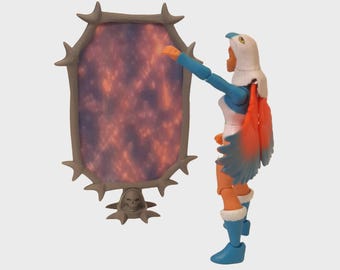 Specchio magico per il Guardiano del Castello del Teschio - adatto a action figure retrò e moderne da 5,5 pollici/14 cm