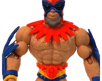 Collar and Belt for Origins Stratos (figure not included) / Masters of the Universe / MOTU / He-Man / 3D-printed / Origins
