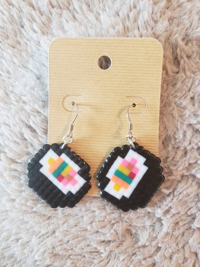 Fuse Bead Earrings Etsy
