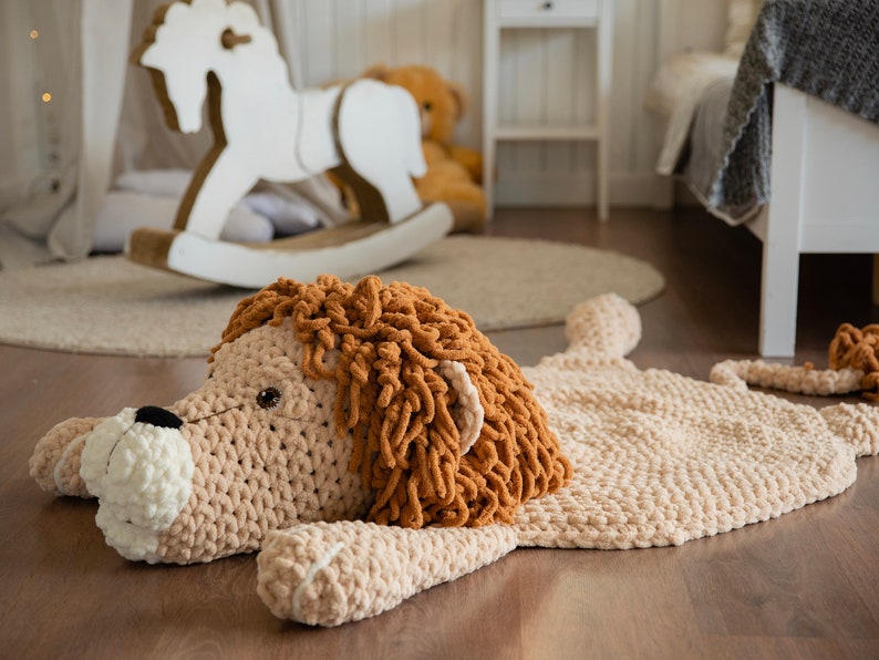 Lion nursery rug Animal rug nursery Safari nursery decor Lion Etsy