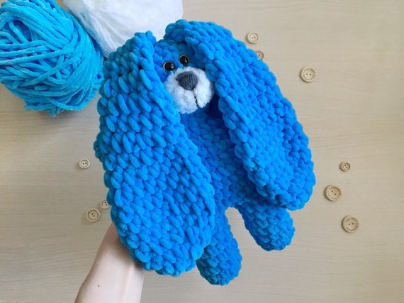 blue plush bunny