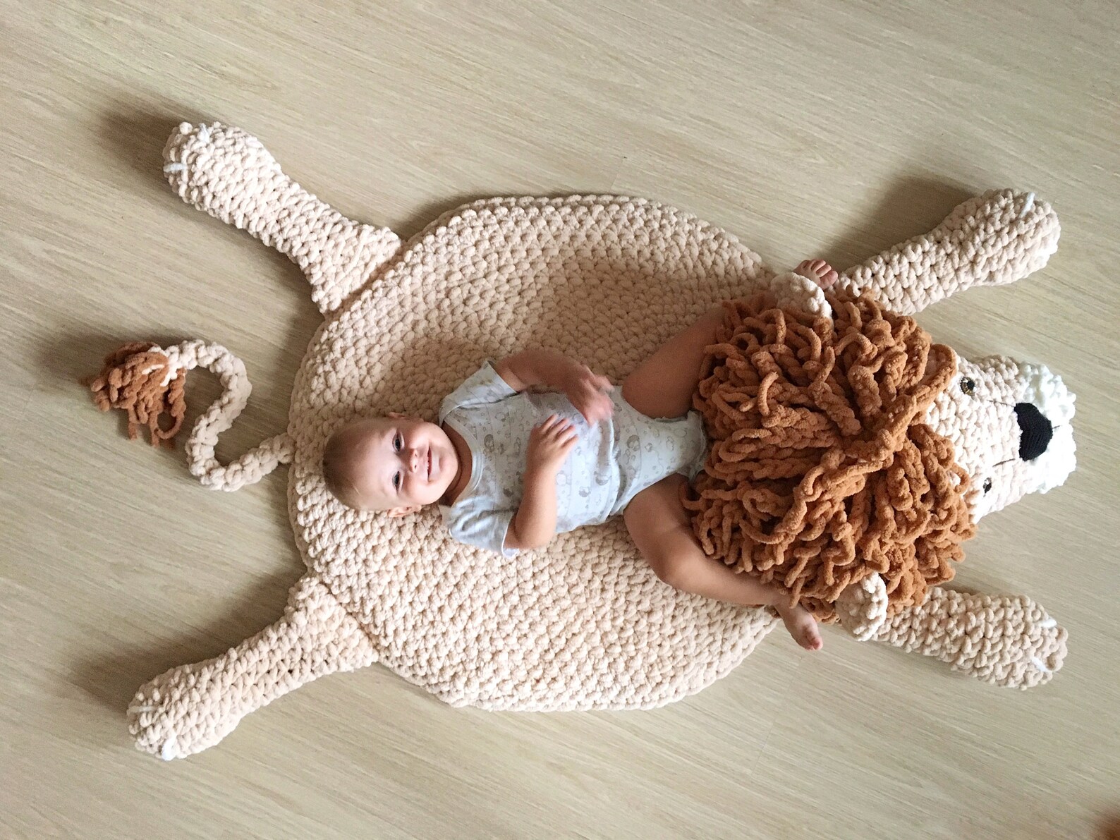 Baby rug plush lion play mat expecting mom gift newborn Etsy