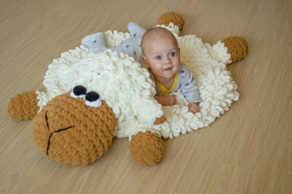 sheep baby play mat