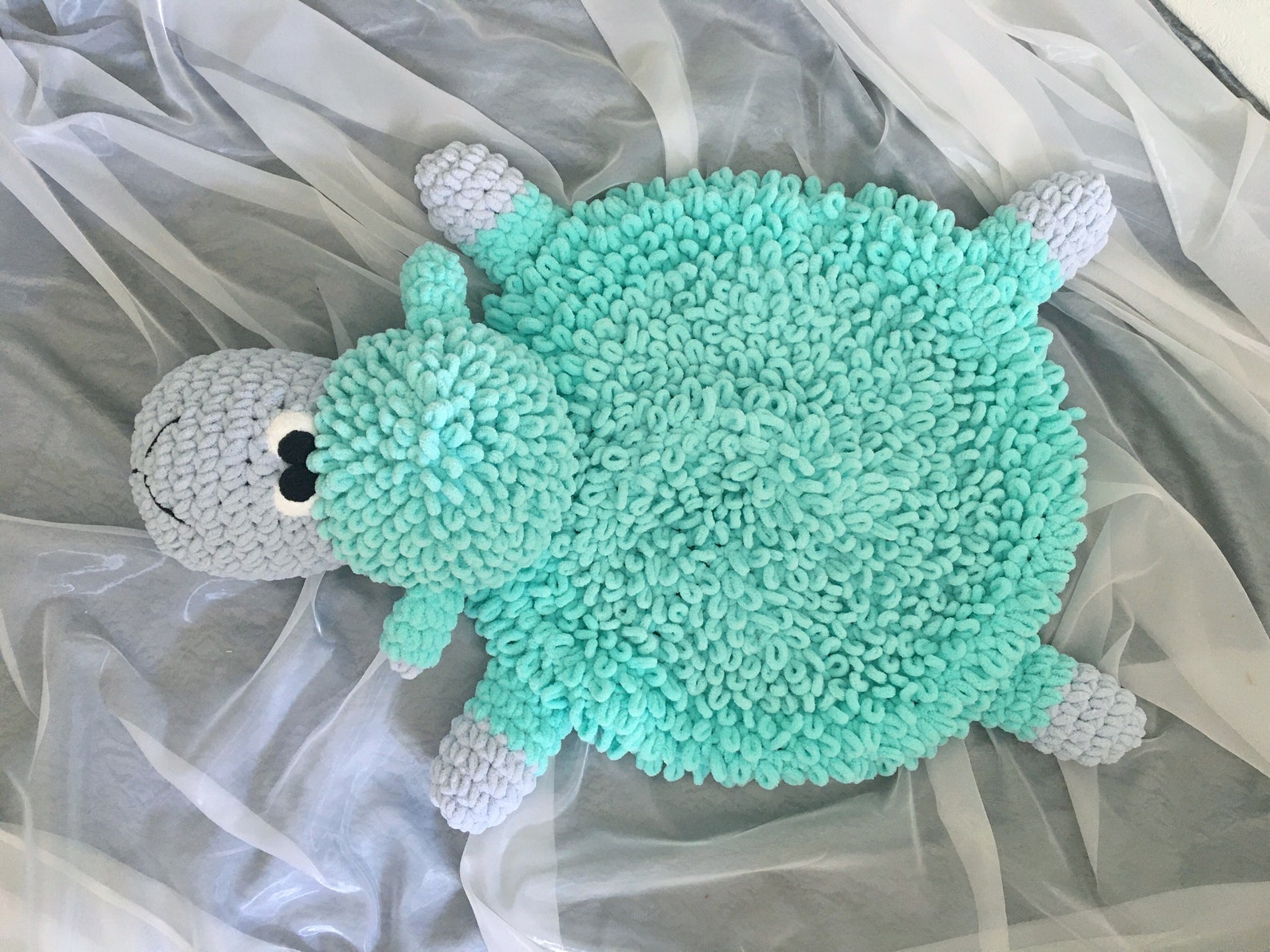 Fluffy lamb baby rug sheep play mat turquoise nursery decor Etsy