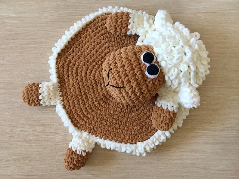 Cuddly sheep baby rug Toddler play mat Lamb animal nursery Etsy