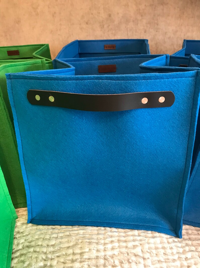 Felt Cubes Collapsible Felt Storage Cubes Storage Cubes Etsy