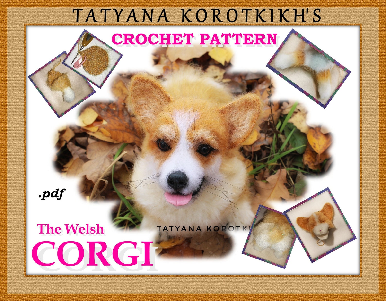 Корги крючком схема