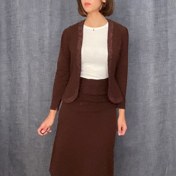 Vintage 40s Pencil Skirt and Matching Bolero - image 5