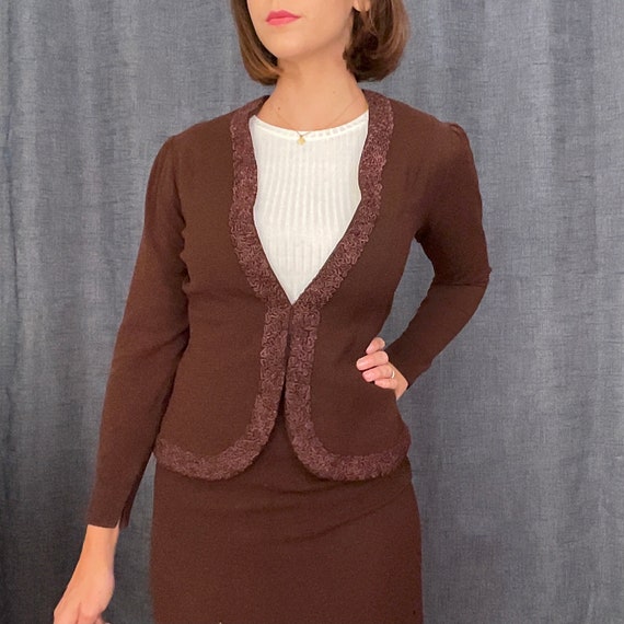 Vintage 40s Pencil Skirt and Matching Bolero - image 2