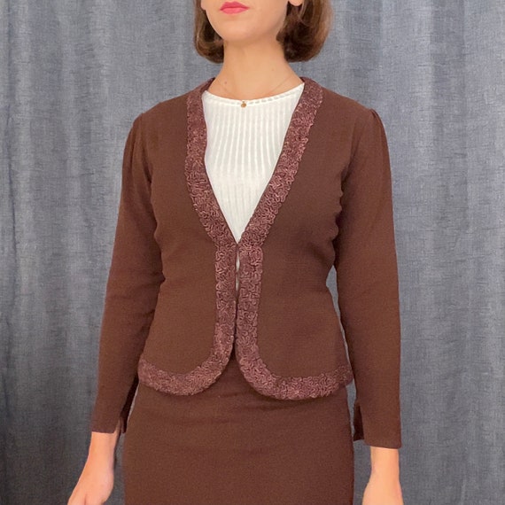 Vintage 40s Pencil Skirt and Matching Bolero - image 7