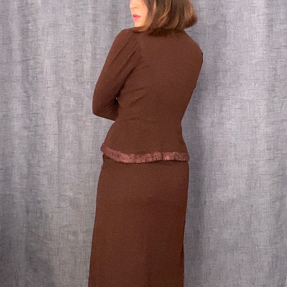 Vintage 40s Pencil Skirt and Matching Bolero - image 3