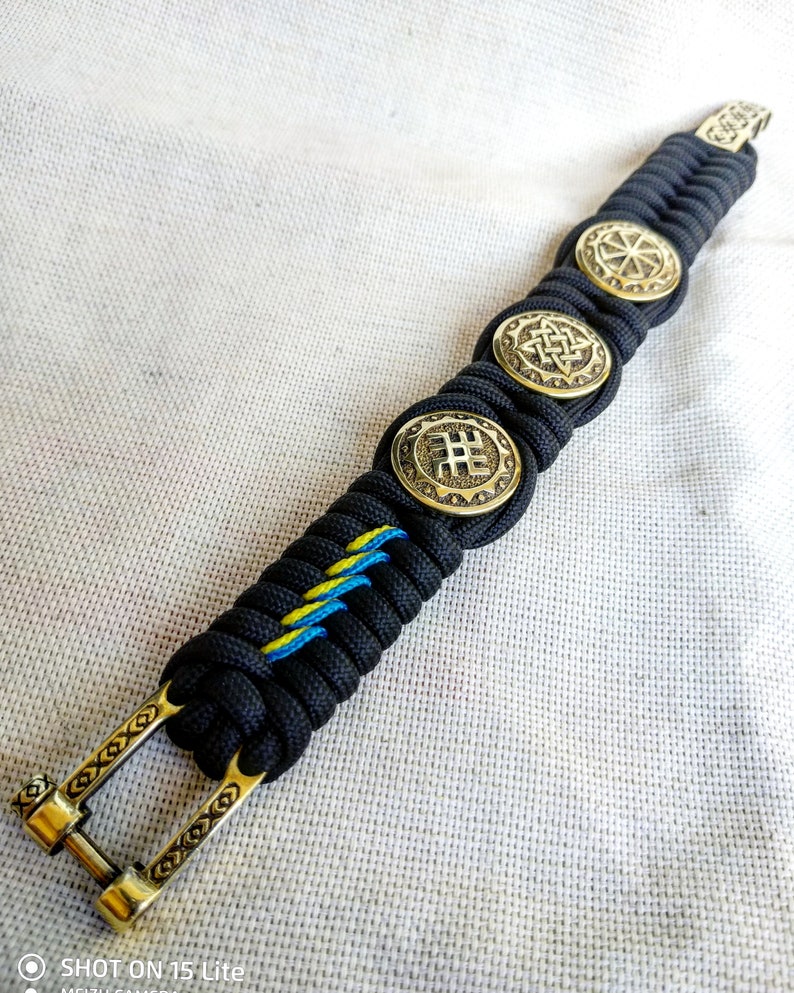 Viking bracelet Scandinavian jewelry gift for him paracord bracelet parachute cord viking cuff