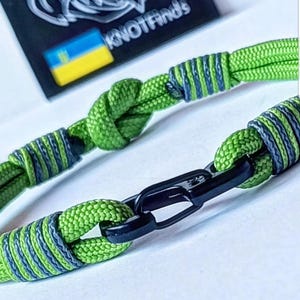 Thin green mint paracord bracelet. Skydiving bangle. Enchanting mood. Street style. Surfer bracelet. Summer bangle. Beach accessory. Gift.