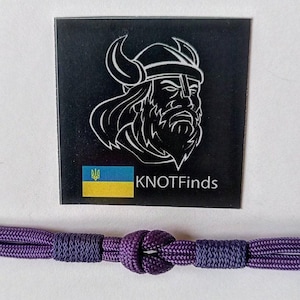 Purple Paracord Bracelet: Handmade Woven Bangle, Beach Surfer Style image 8
