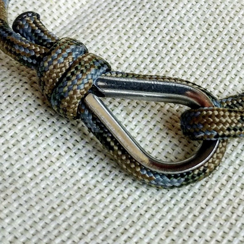 Stylish Paracord Bracelet / Celtic Knot / Wire Rope Thimbles / Etsy
