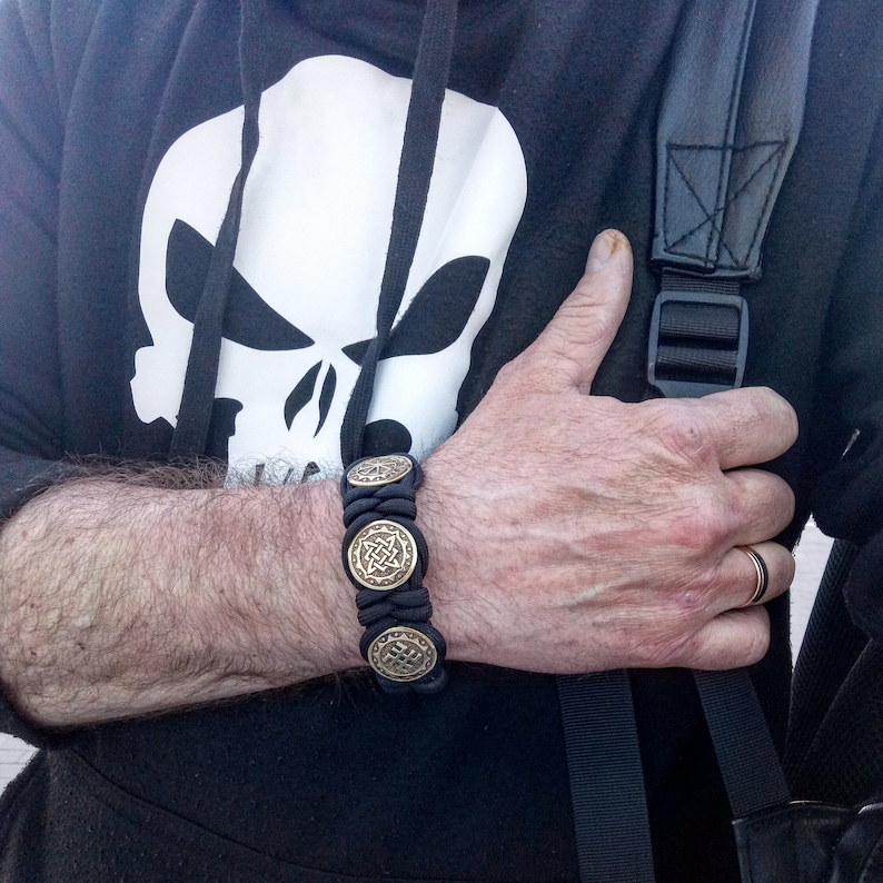 Viking bracelet Scandinavian jewelry gift for him paracord bracelet parachute cord viking cuff