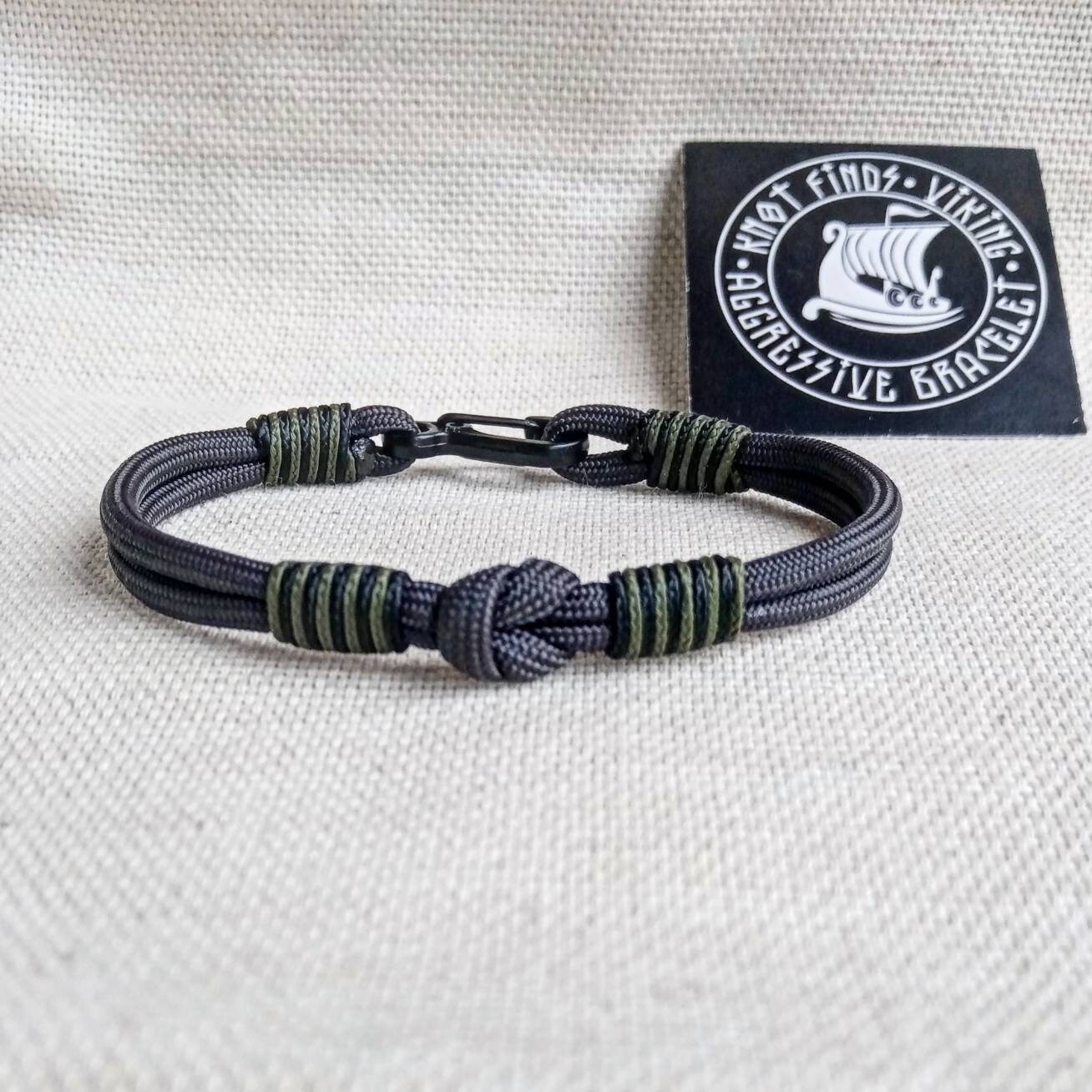 Paracord Bracelet. Extreme Durable. Bangle Rope. Nordic Style
