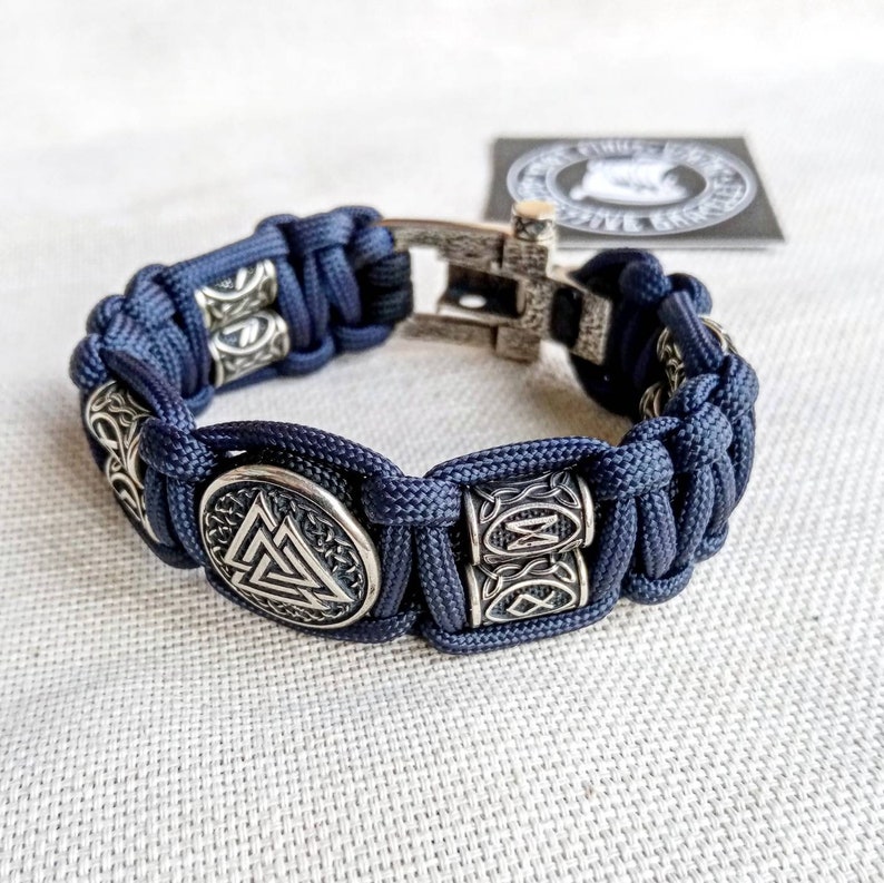mens valknut bracelet