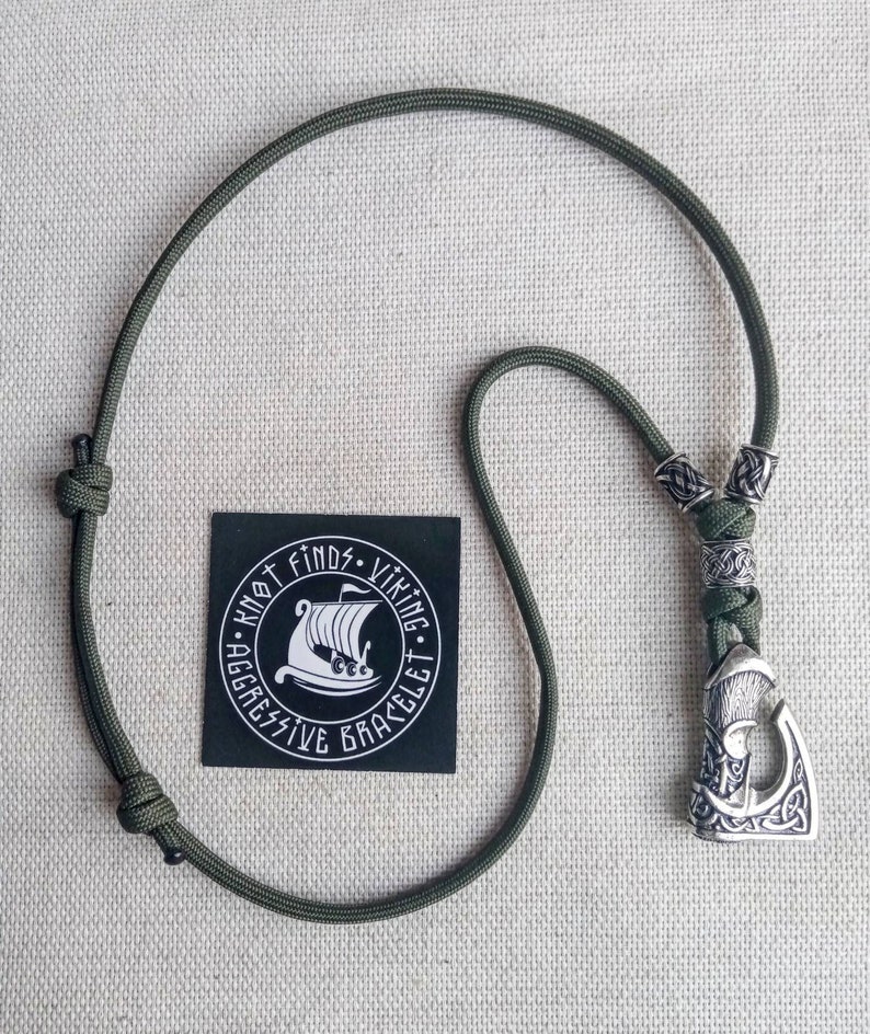 Men's Necklace. Paracord Necklace With Pendant. Necklace Etsy