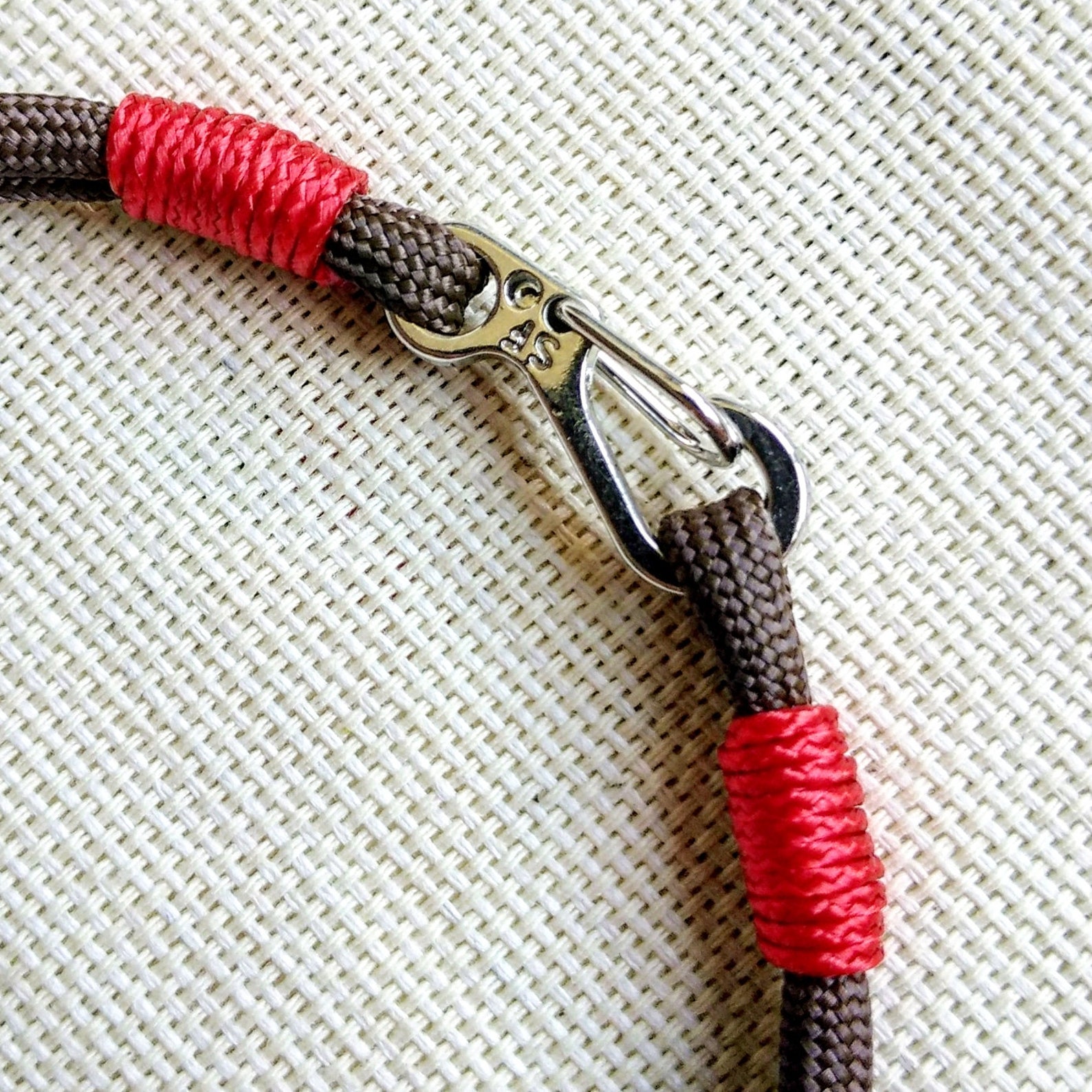 Thin Viking Paracord Bracelet With a Carabiner. Made of Etsy