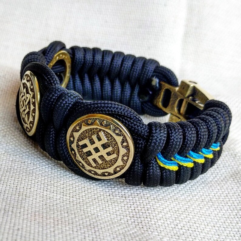 Viking bracelet Scandinavian jewelry gift for him paracord bracelet parachute cord viking cuff