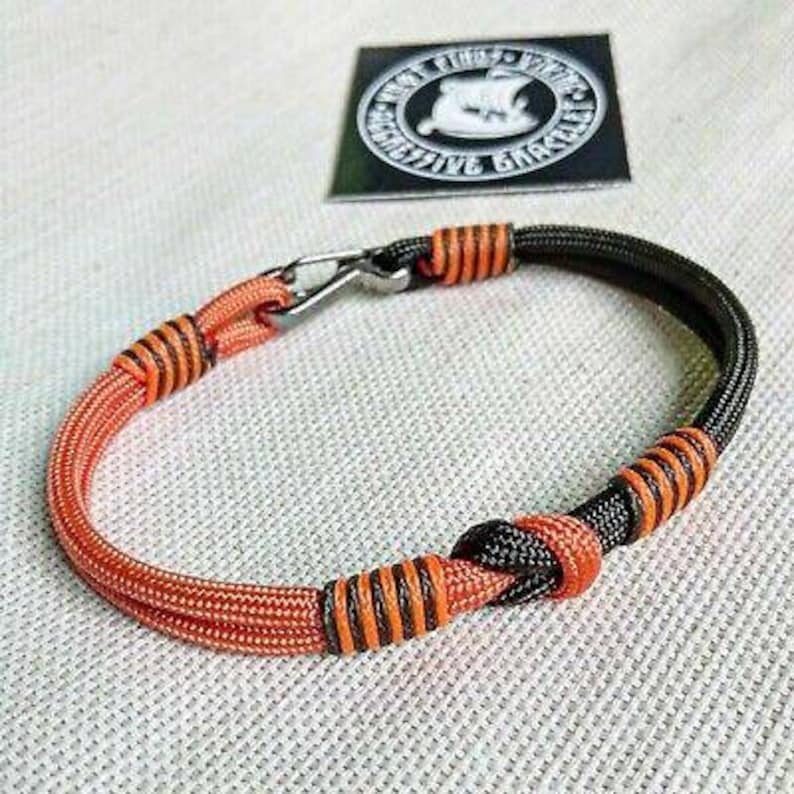 Climber Bracelet. Bangle Rope. Paracord Carabiner Bracelet. Etsy