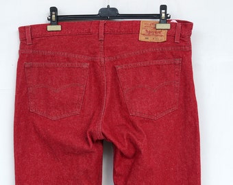 red 501 jeans