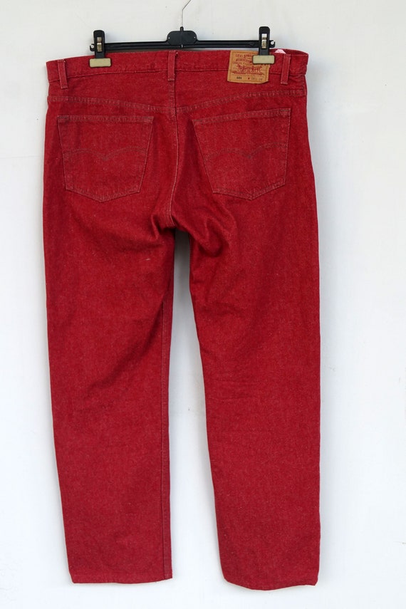 red levi jeans womens