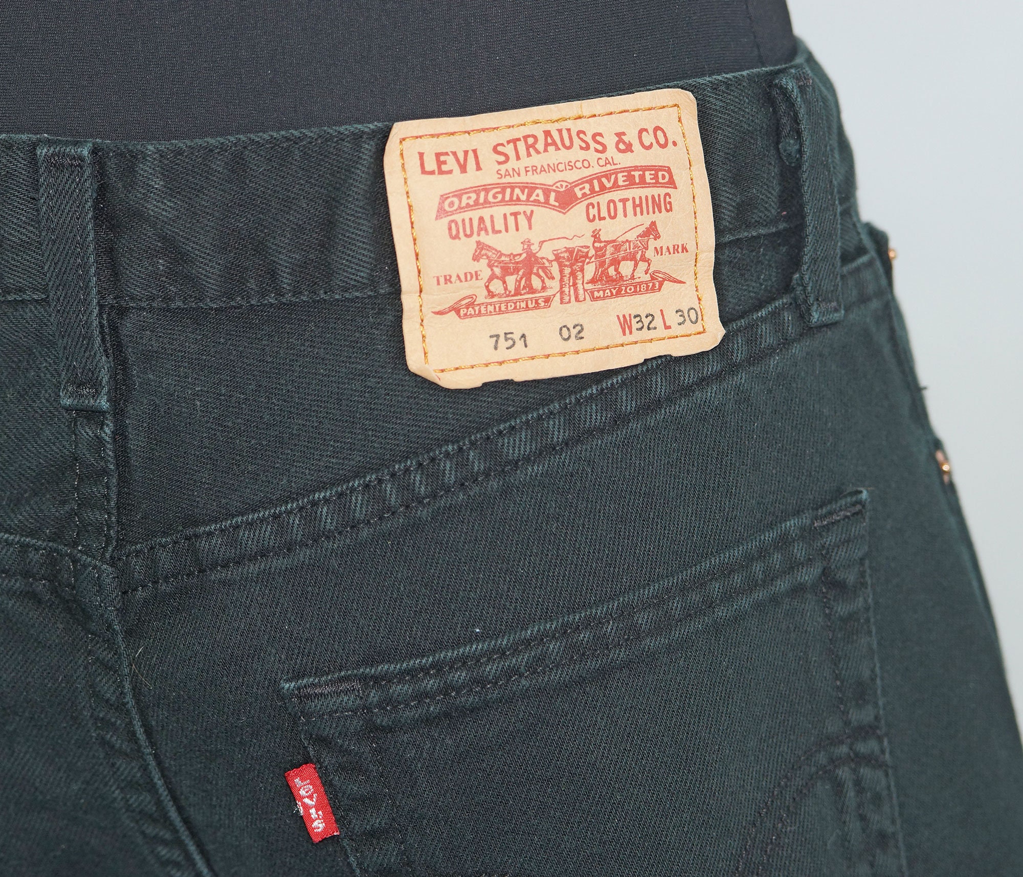 Black Zip Jeans Vintage Levi's 751 Jeans Marked Size W - Etsy Israel