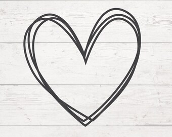 Hand Drawn Heart Svg Etsy Hand Drawn Heart Svg Etsy
