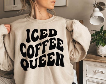 iced coffee queen svg, iced coffee svg, coffee svg files, coffee shirt svg, retro svg, iced coffee png, coffee mug svg