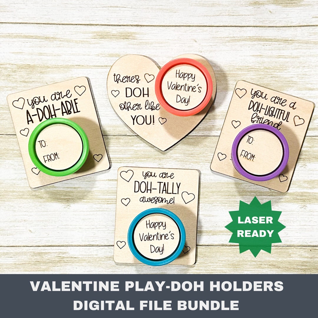 Play Doh Valentine, Valentine Files Playdoh Valentine Svg, Play Doh Valentine Cards