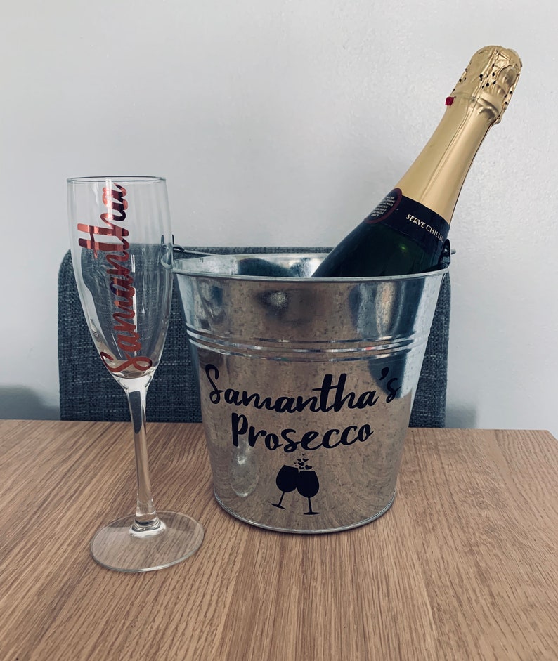 Personalised Wine Cooler. Ice Bucket. Prosecco Bucket. Beer Etsy UK