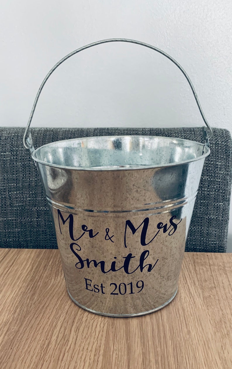Personalised Metal Wine Cooler Ice Bucket. Champagne Cooler. Etsy UK