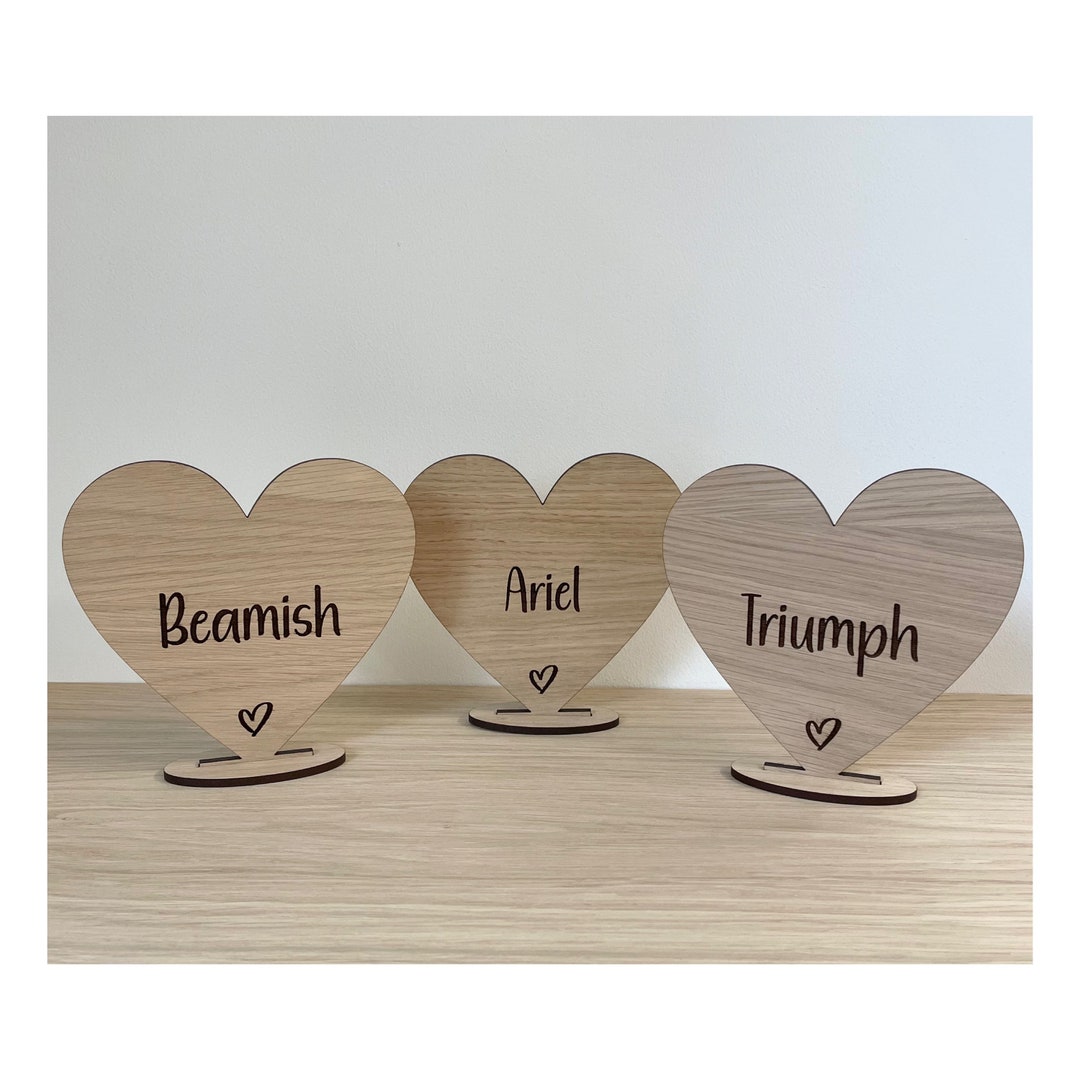 Wooden Table Name Wedding Table Numbers Wedding Table Etsy UK