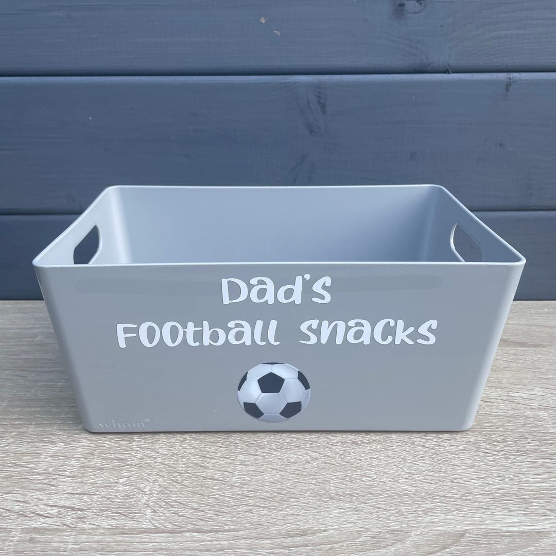 Personalised Football Snack Box: Treat & Gift Hamper - Etsy UK