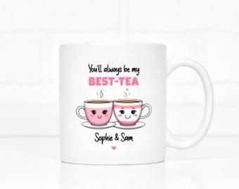 Best Tea Mug, Personalised Bestie Mug, Best Friend Gift, Tea Mug